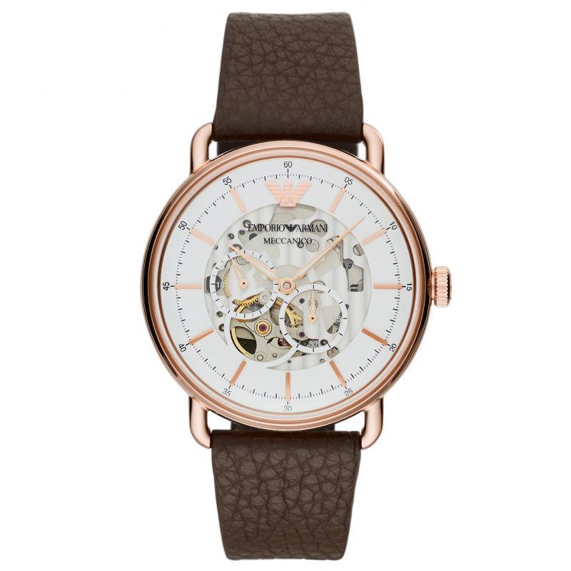 Emporio Armani Men's Automatic Meccanico Skeleton Watch - AR60027